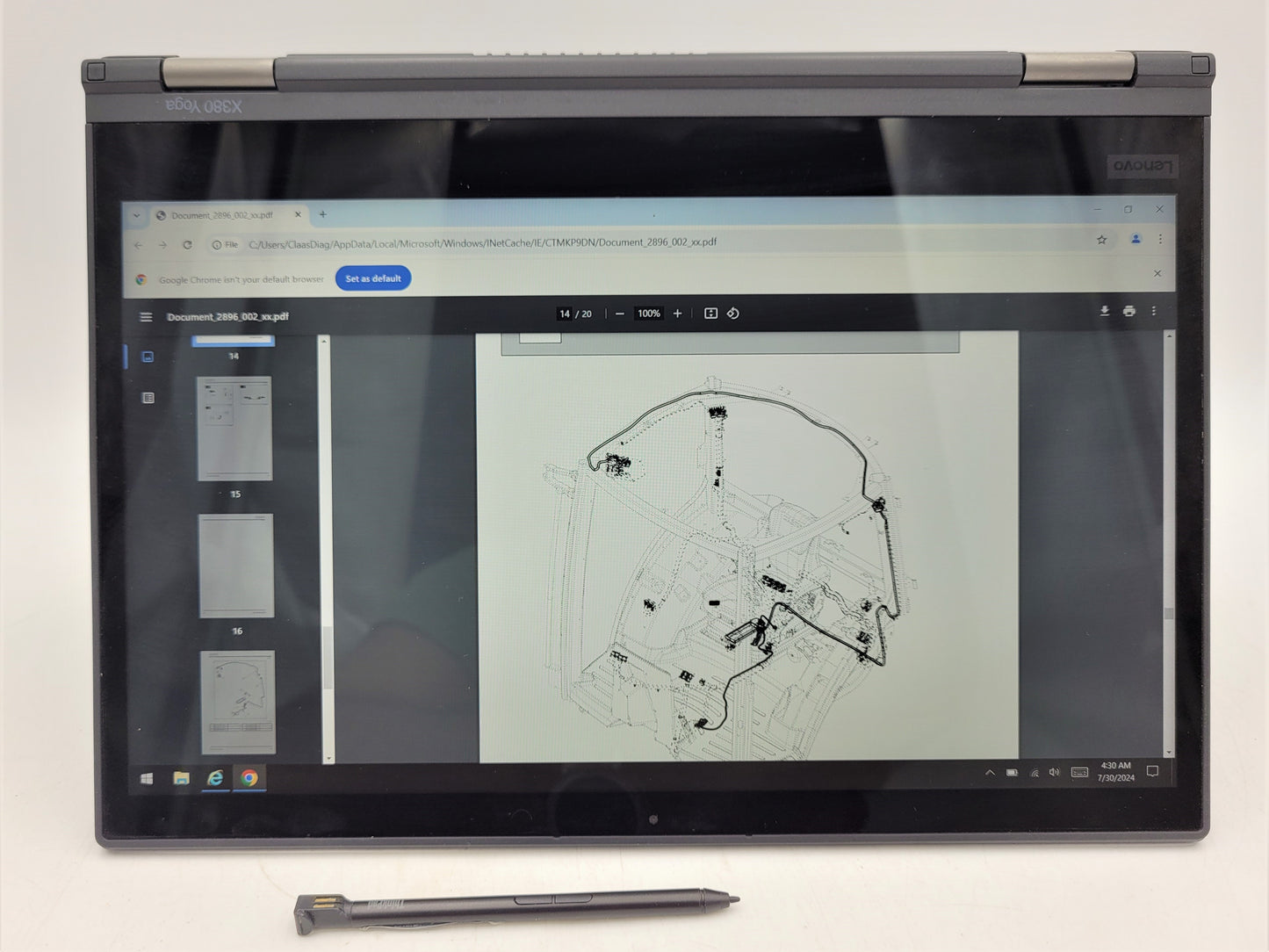 Diagnostic Laptop CLAAS CDS 7.5.1 2021.05 WEBTIC 2024 PARTSDOC 2021 METADIAG 2016