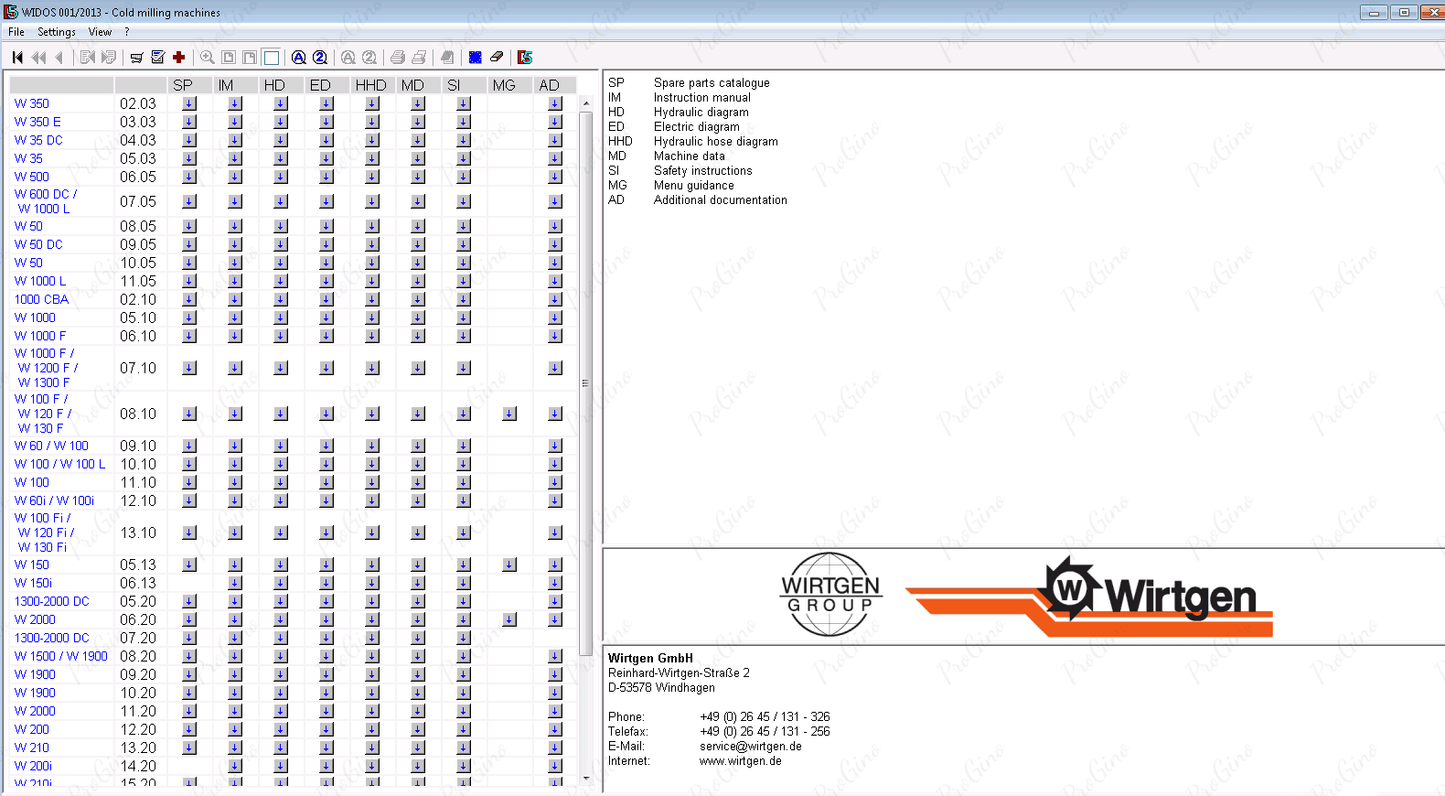 WIRTGEN WIDOS 2013 (Wirtgen, Hamm, Vogele, Kleemann, StrueMaster)