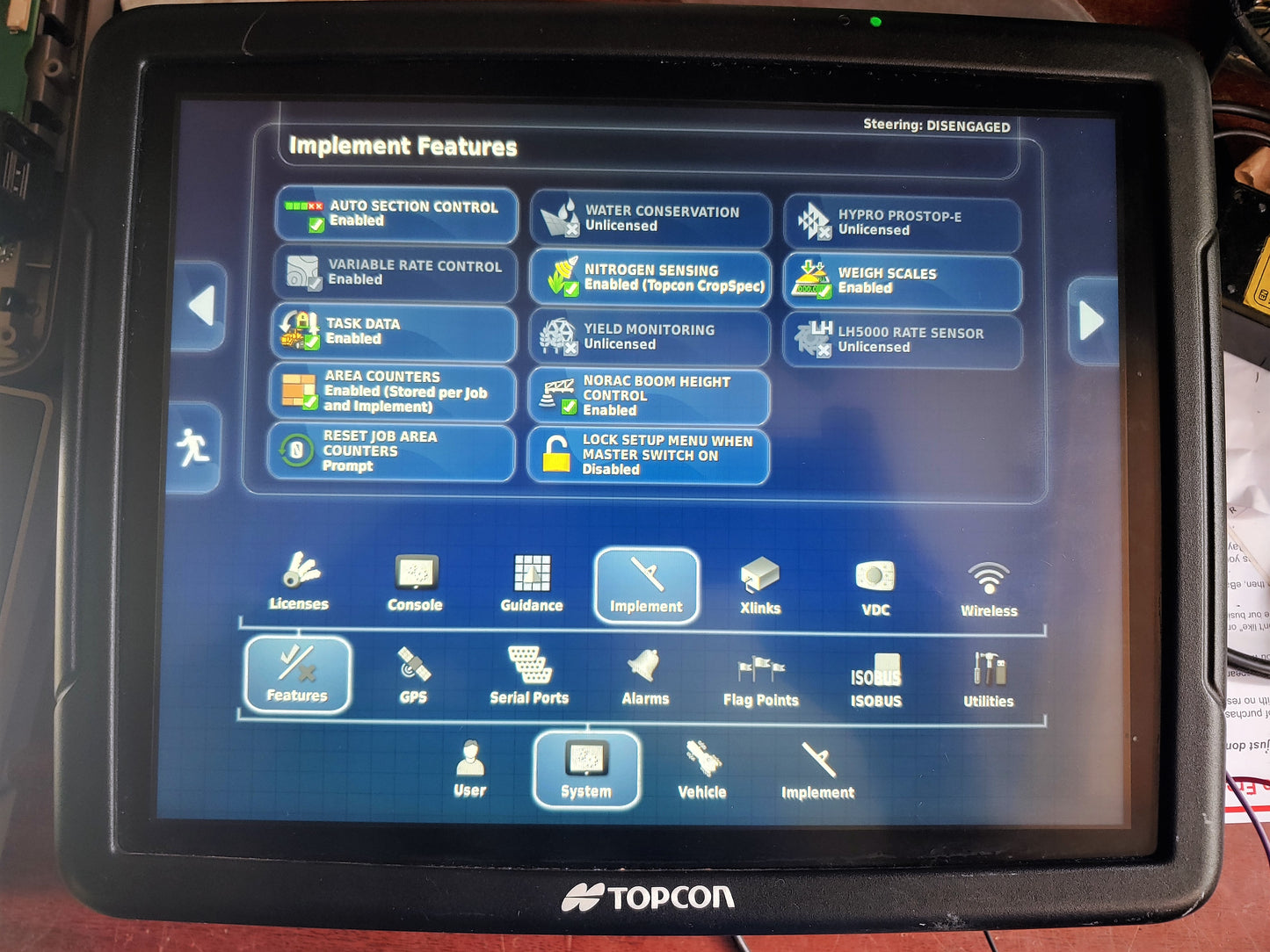 Topcon X35 12.1 inch Terminal Display W/ AGI-4 Topcon Receiver GNSS GPS