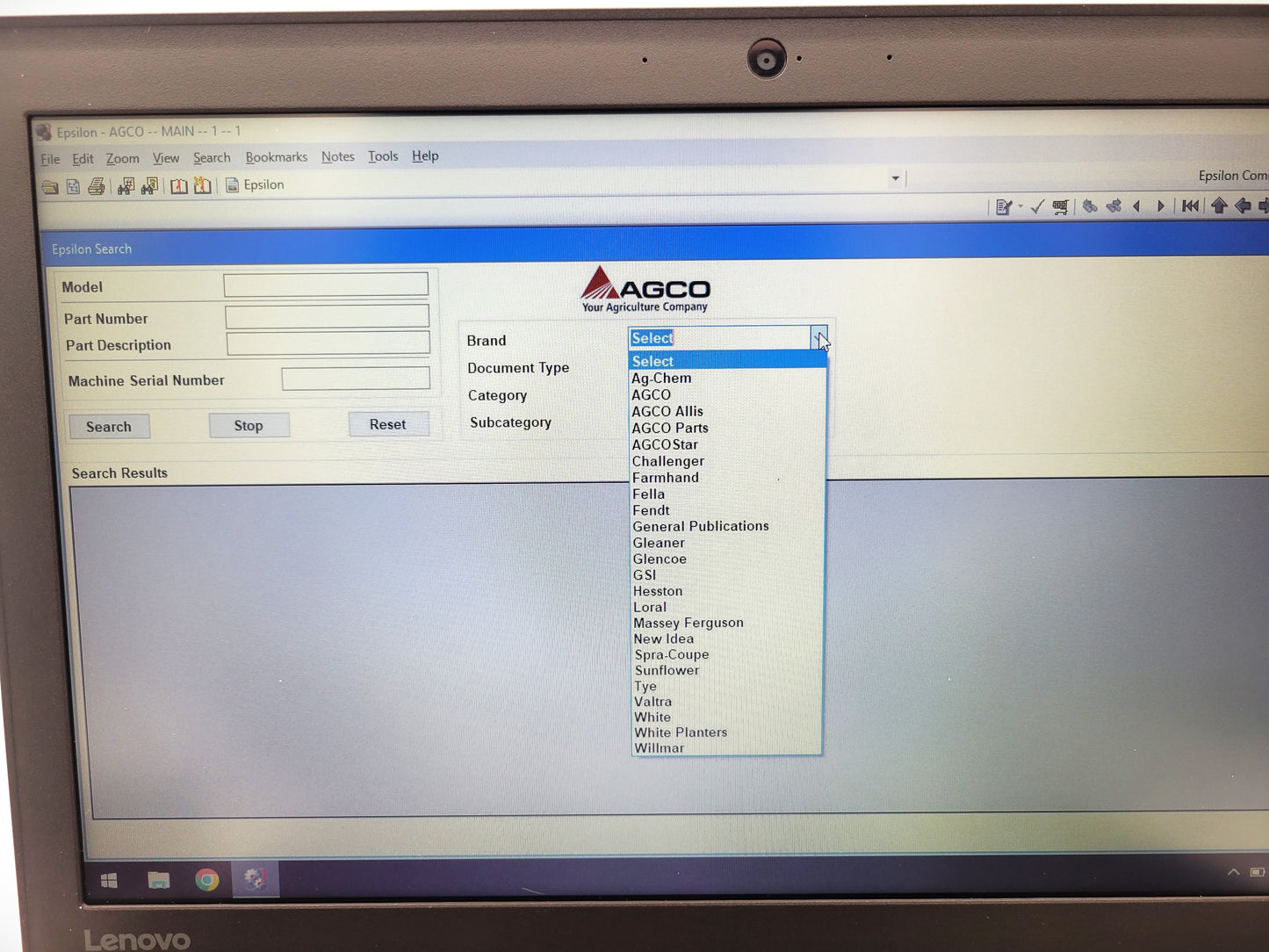 Diagnostic Laptop AGCO EDT 2023.1.0C1, NA, EPSILON, FENDT, MASSEY FERGUSON, VALTRA