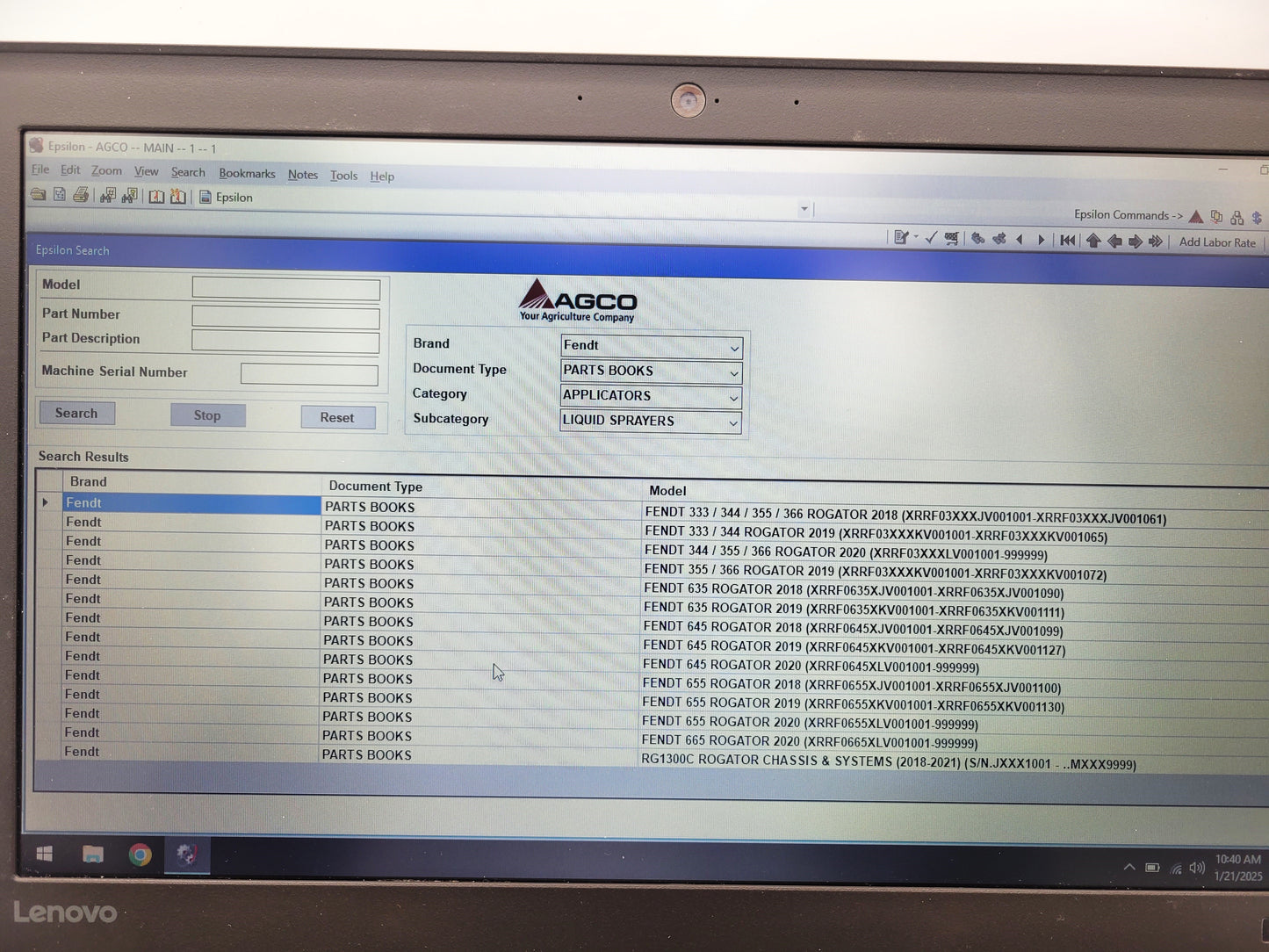 Diagnostic Laptop AGCO EDT 2023.1.0C1, FULL European Union, UK,EPSILON, FENDT, MASSEY FERGUSON, VALTRA (Copy)