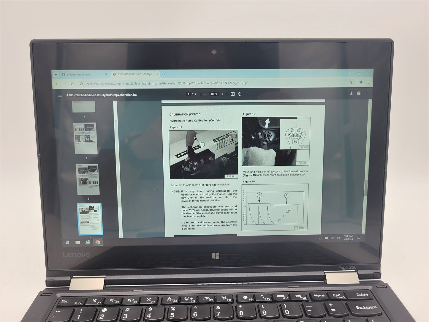 Diagnostic Laptop Bobcat Service Analyzer 90.13 Bobcat BATS 05/2021 MANUALS