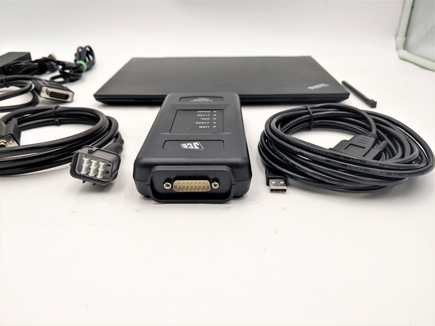 Diagnostic Kit JCB Service Master 4 v21.4 w/ JCB DLA ADAPTER(Black)