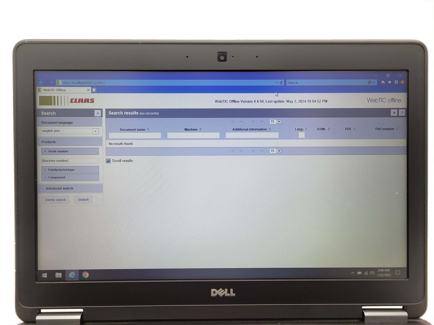 Diagnostic Laptop CLAAS CDS 7.5.1 2021.05 WEBTIC 2025 PARTSDOC 2021 METADIAG 2016