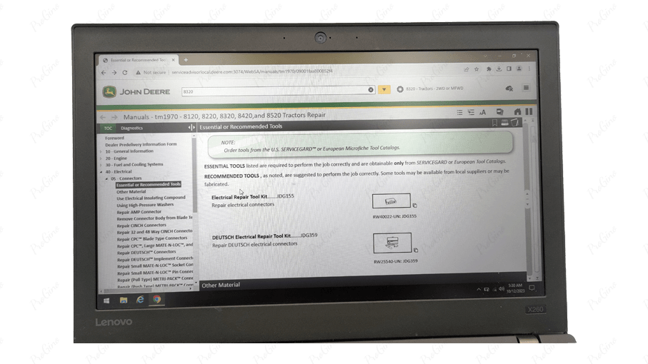 Diagnostic Laptop John Deere Service Advisor v5.3