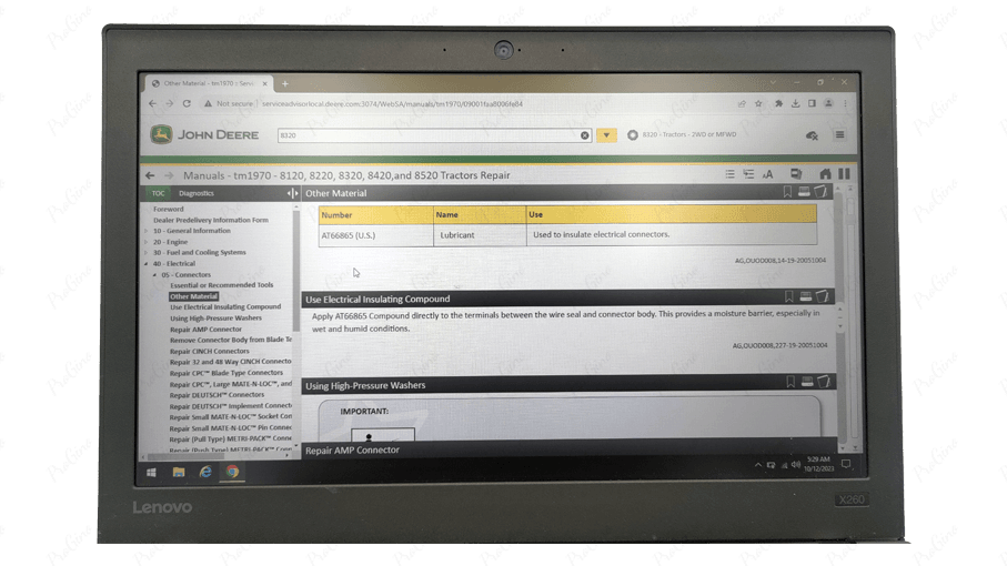 Diagnostic Laptop John Deere Service Advisor v5.3