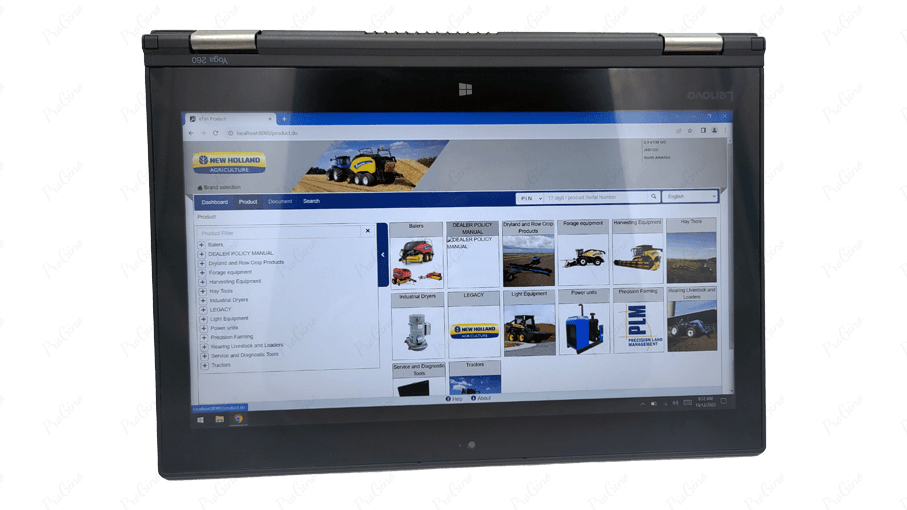 Diagnostic Laptop Case New Holland CNH EST v9.8 Kobelco Miller Steyr Flexi-Coil