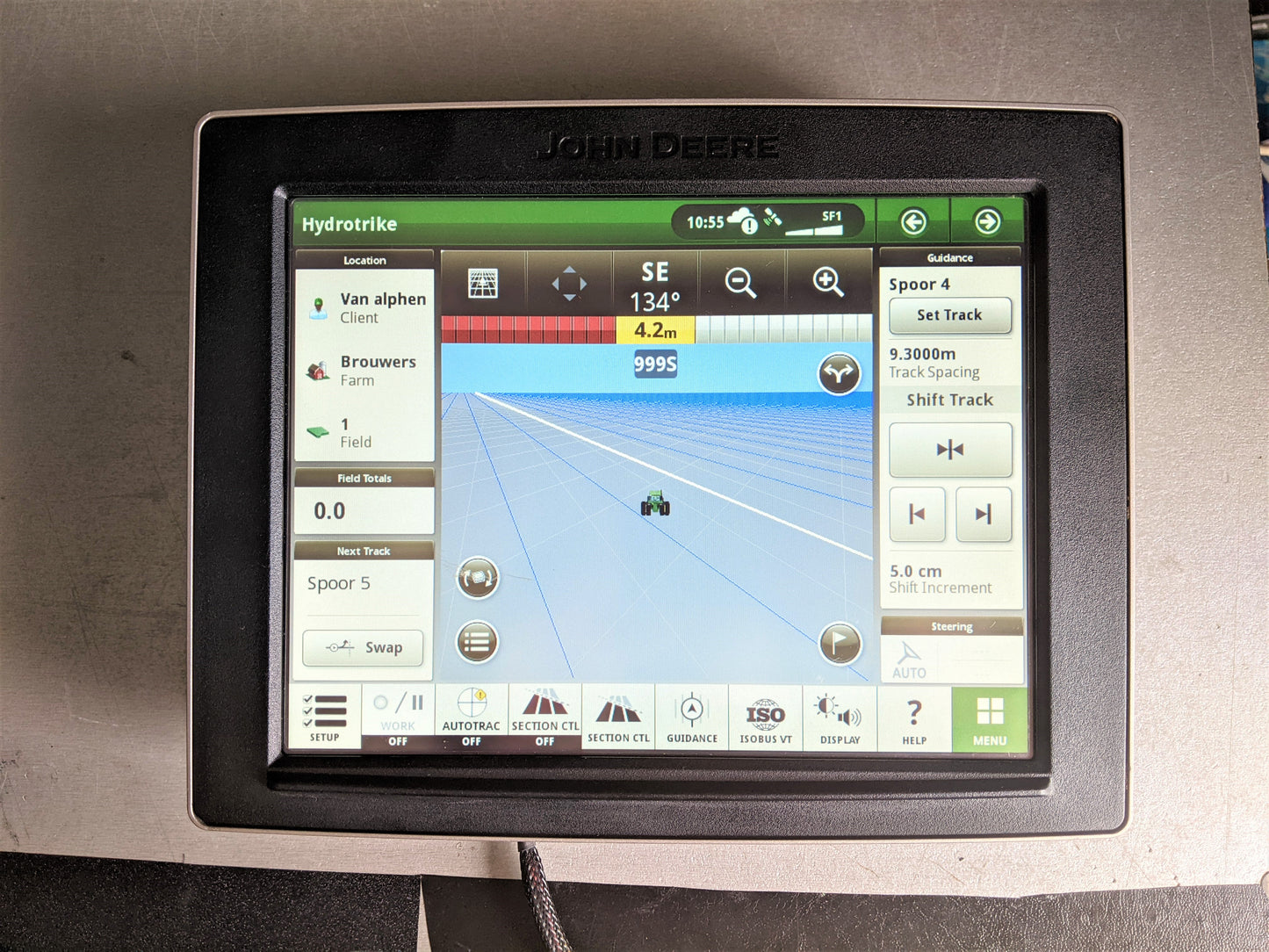 John Deere KIT GreenStar Gen 4 4640 Display AutoTrack Section Control PFA12038 w/ StarFire 7000 SF1 GPS receiver PFA12167