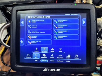 TOPCON KIT x25 DISPLAY Aga4397 8.4” AutoTrack SectionControl W/ AGI-4 Receiver GPS GLONASS