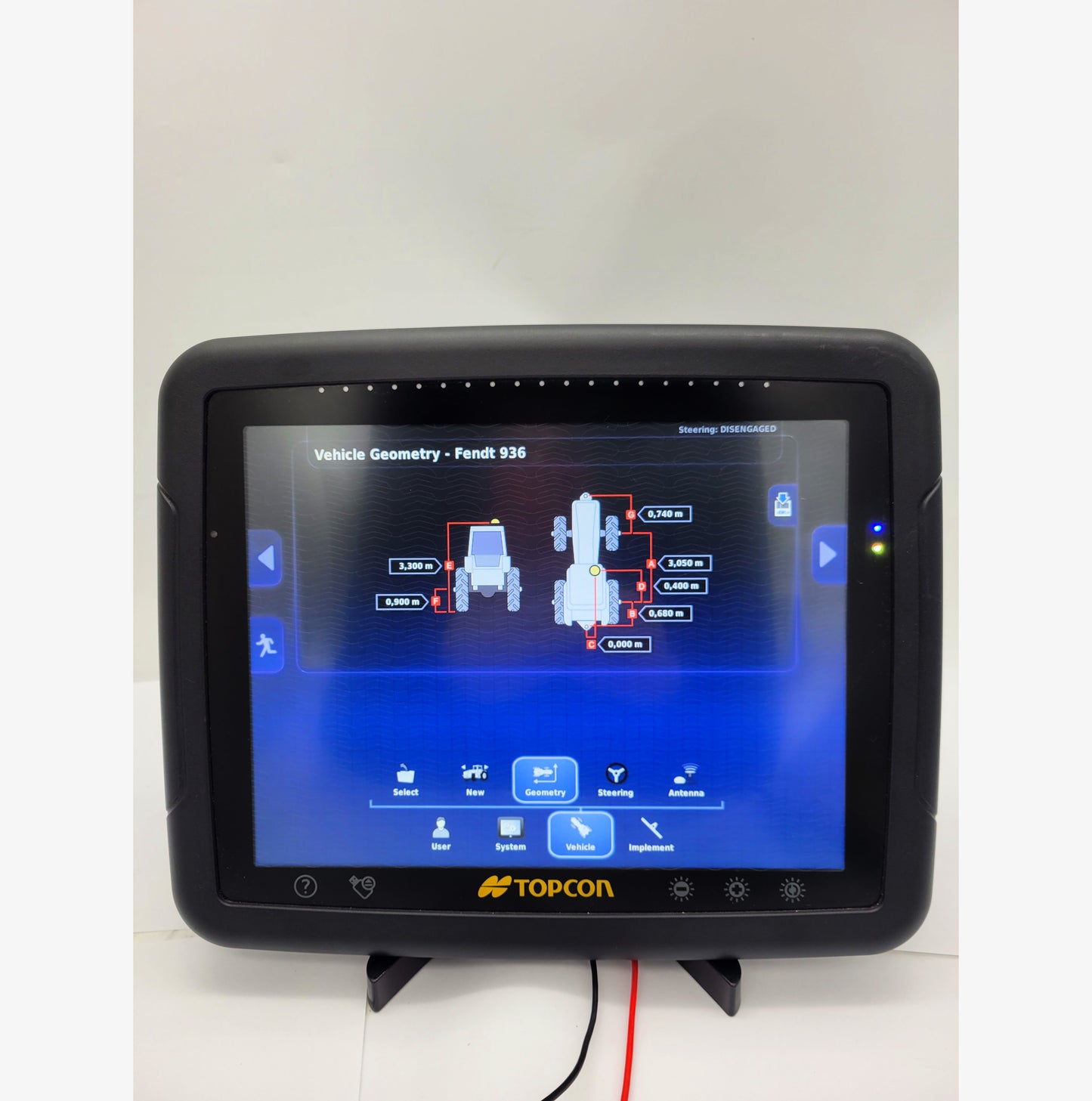 Topcon X30 12.1-inch console AGA4477 with Section Control and Auto Steer.
