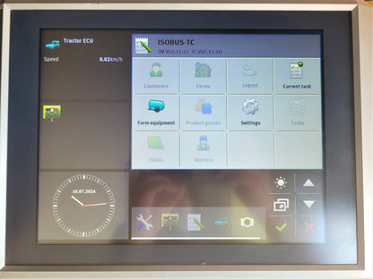 Mueller-elektronik Horsch TOUCH1200 Autotrack Section-control Terminal Display 12.1" W/ NovAtel GPS AG-STAR-10HZ-G-NL(ME) W/ Field cables