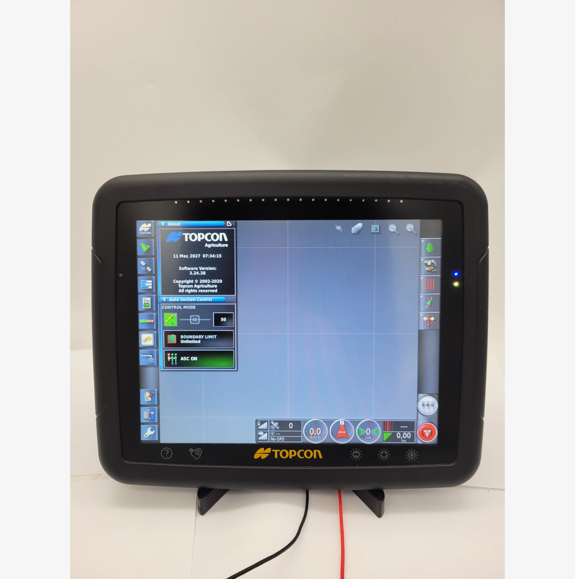 Topcon X30 12.1-inch console AGA4477 with Section Control and Auto Steer.