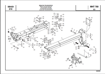 Manitou MHT 780 E3 PARTS REPAIR OPERATIONS MANUALS