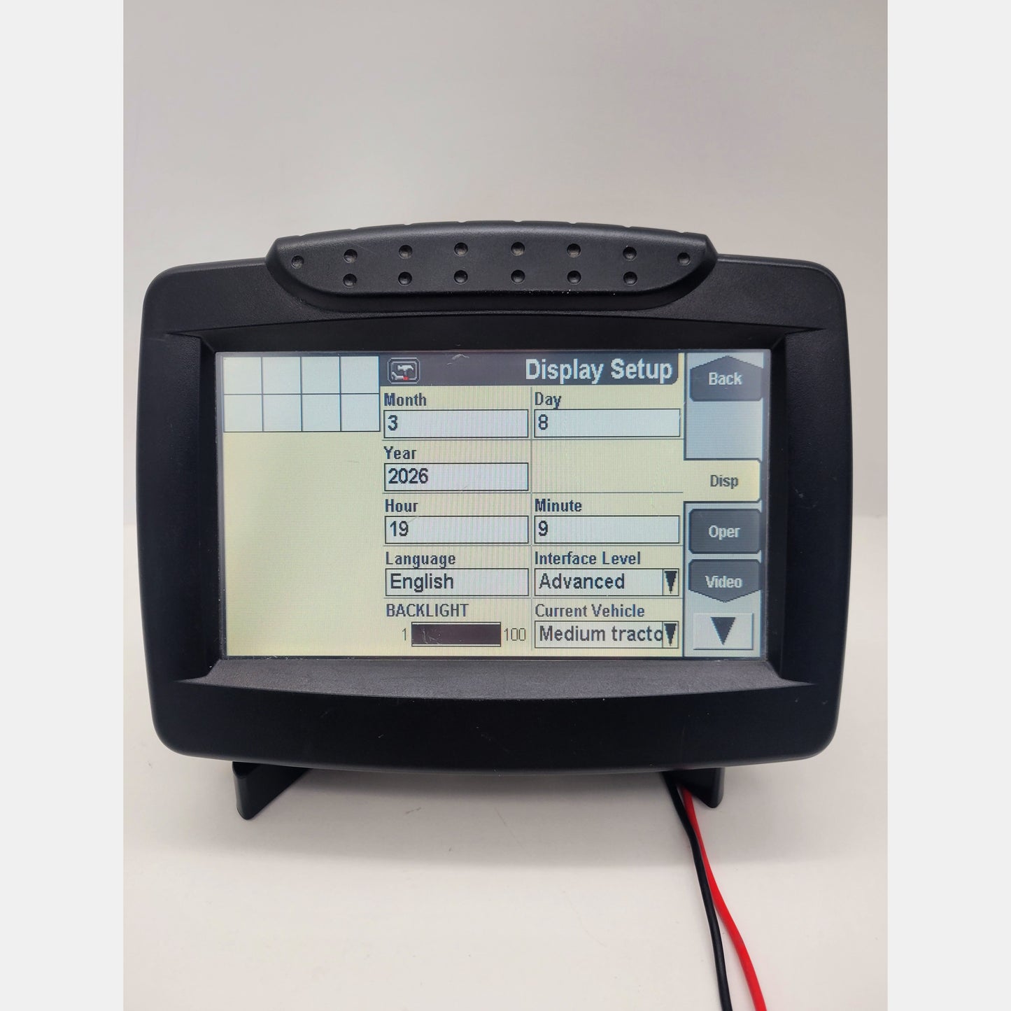 84410263 Case IH Pro 300 New Holland IntelliView III monitor front view