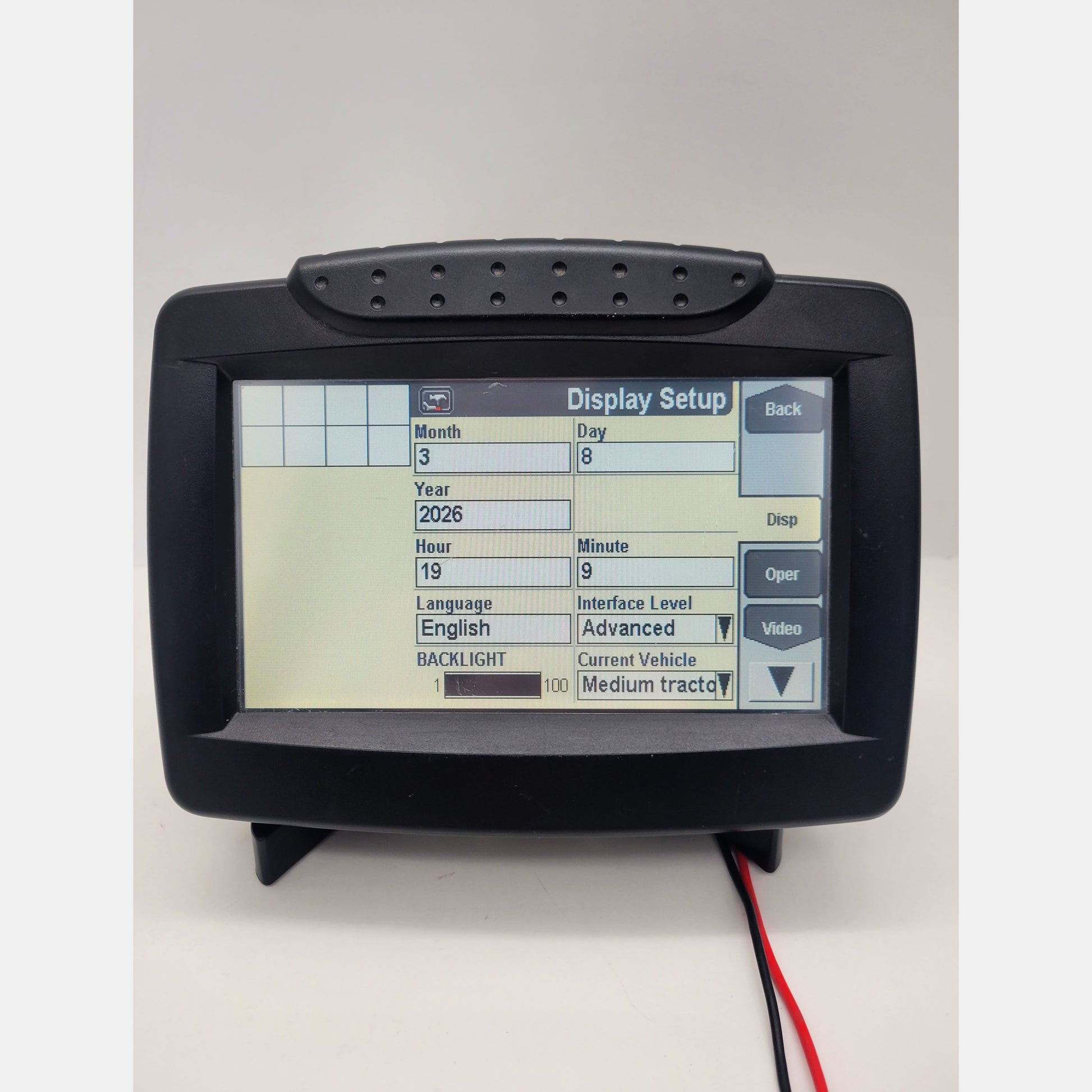84410263 Case IH Pro 300 New Holland IntelliView III monitor front view
