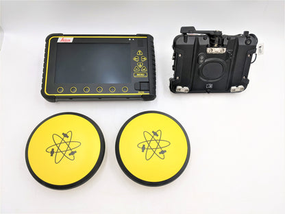 Leica Professional GNSS Survey Kit Display iCON MCP80 W/ TWO Antennas CGA100 GPS W/ MDS20