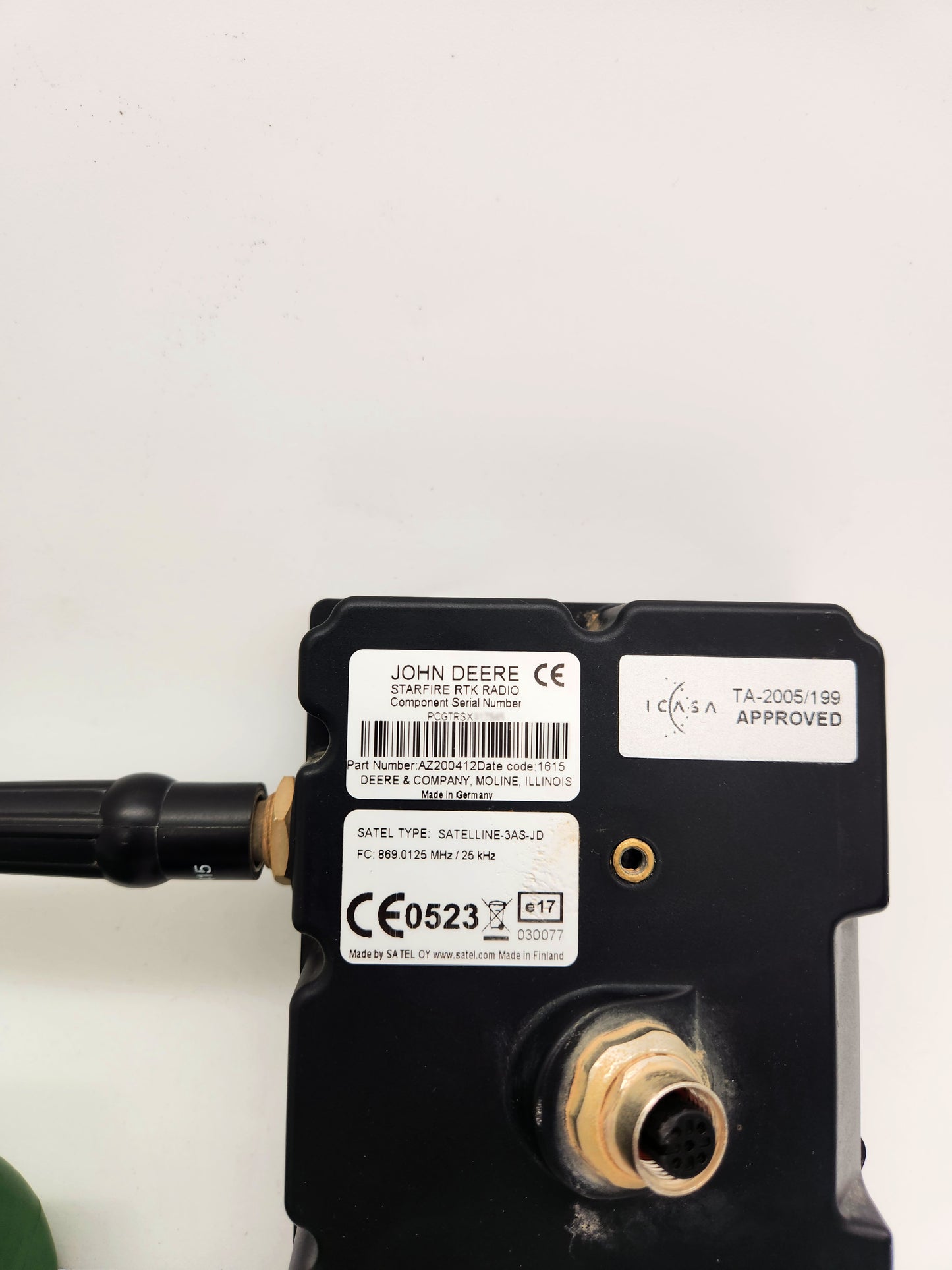 John Deere Starfire RTK AZ200412 Modemmodul Funk 869 MHz mit Kabel