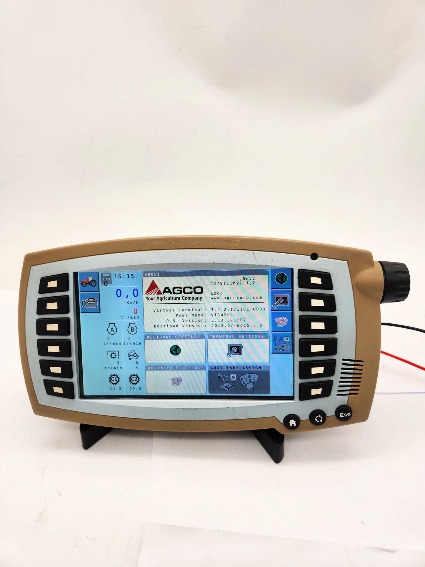 AGCO Massey Ferguson C1000 Trminal Datatronic 4 Monitor Display FieldStar 4375111M97 with mount