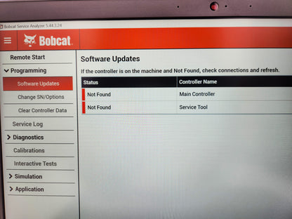 Bobcat Service Analyzer Advanced Troubleshooting System BATS Diagnostic Laptop