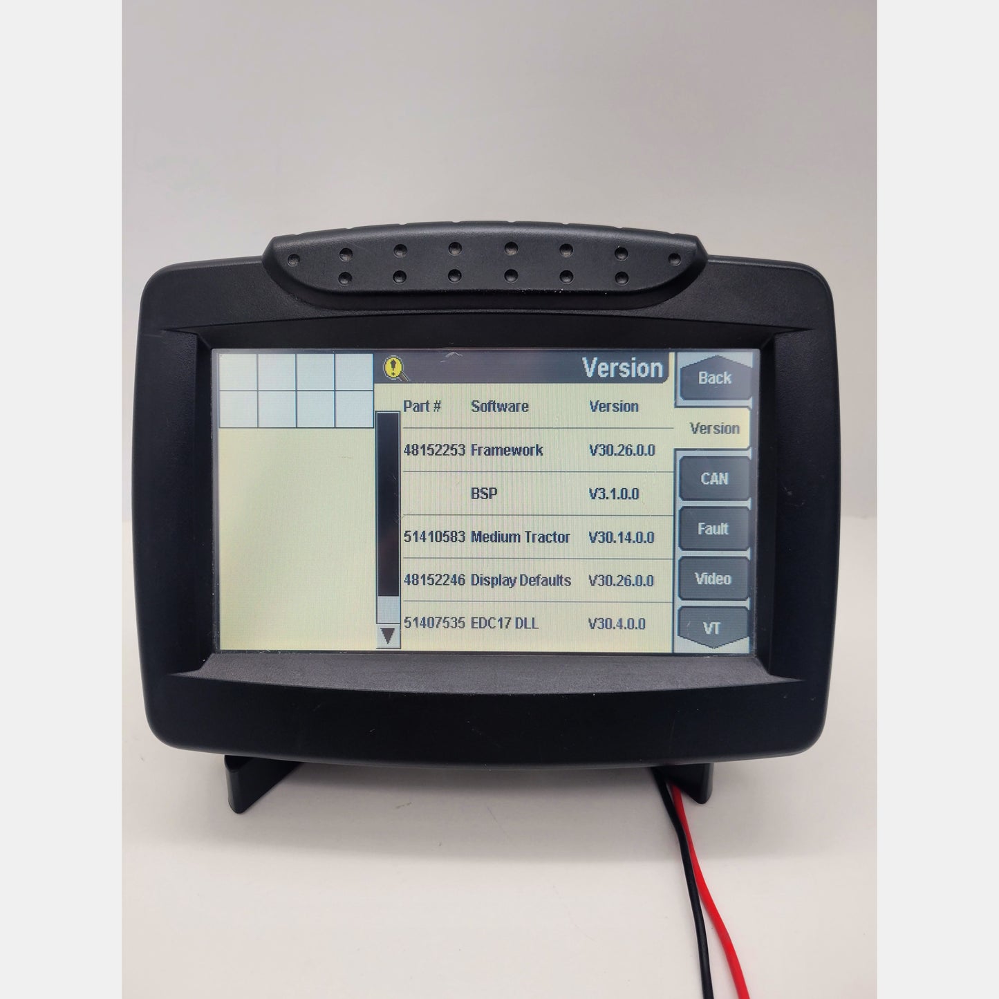 84410263 Case IH Pro 300 New Holland IntelliView III monitor front view