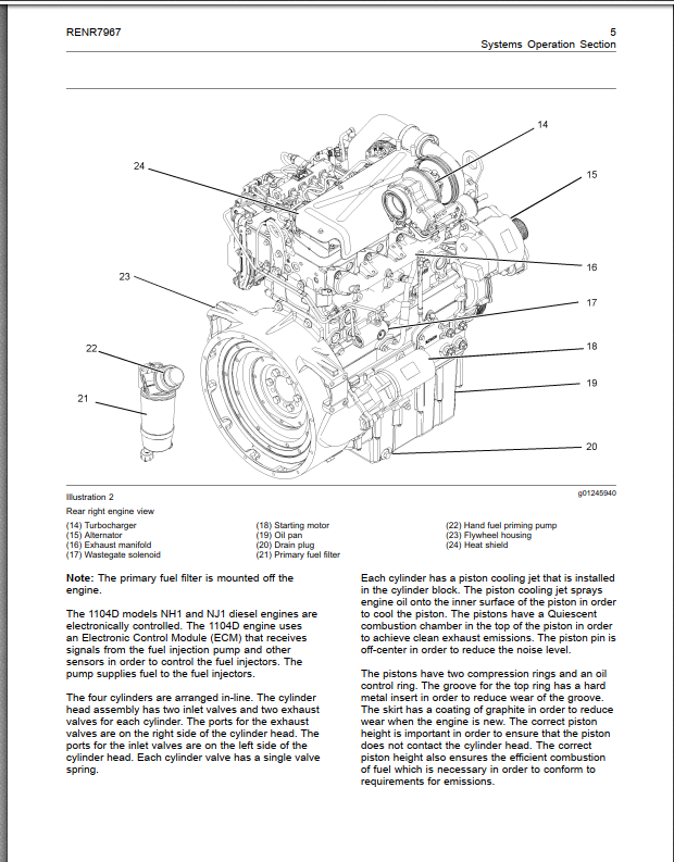 Manitou MHT 860 L Series M Perkins Engine Repair Manual