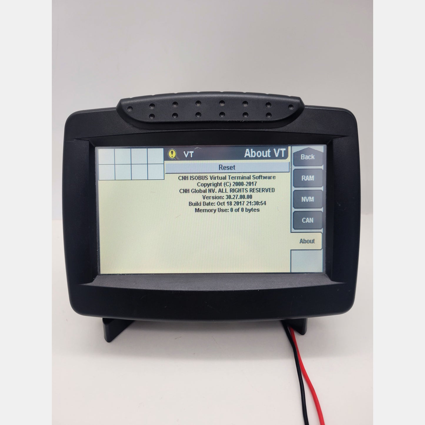 84410263 Case IH Pro 300 New Holland IntelliView III monitor front view