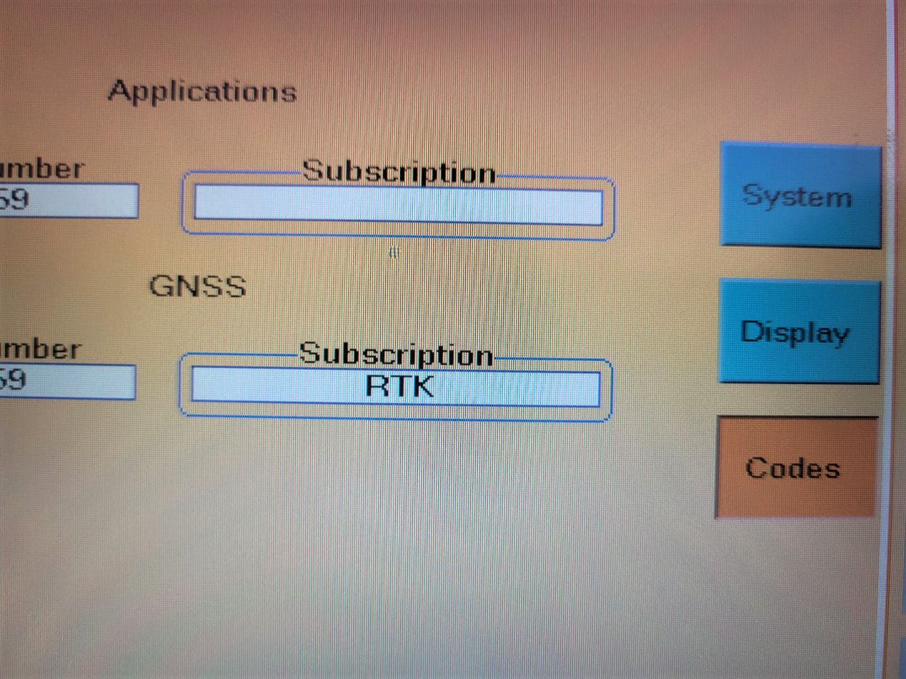 Claas GPS Pilot S3 Control Panel 1401 033.3 GPS Copilot S3 RTK Subscription