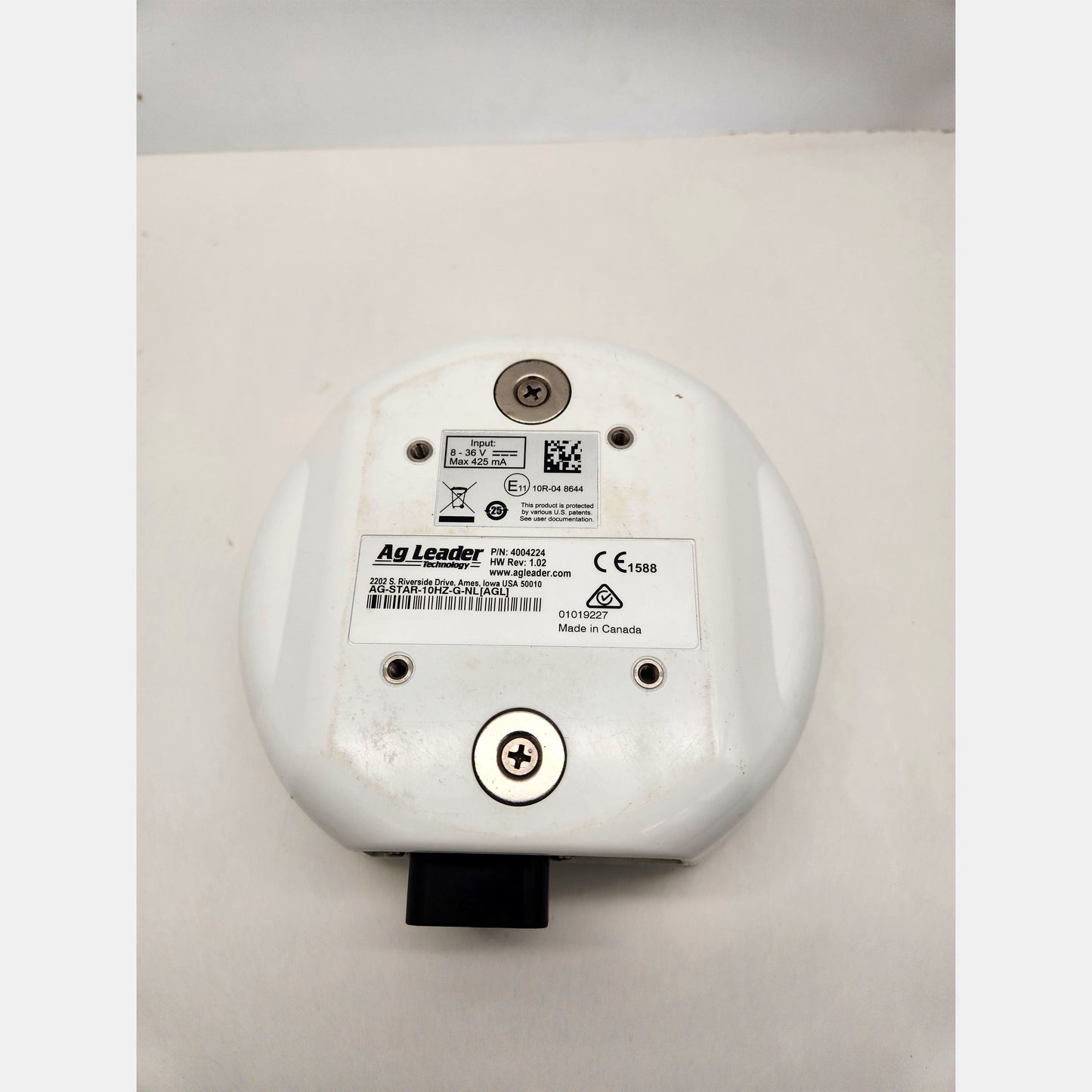 Ag Leader 4004224 AgStar GPS Receiver | 10Hz L1 SBSS Antenna | Tested