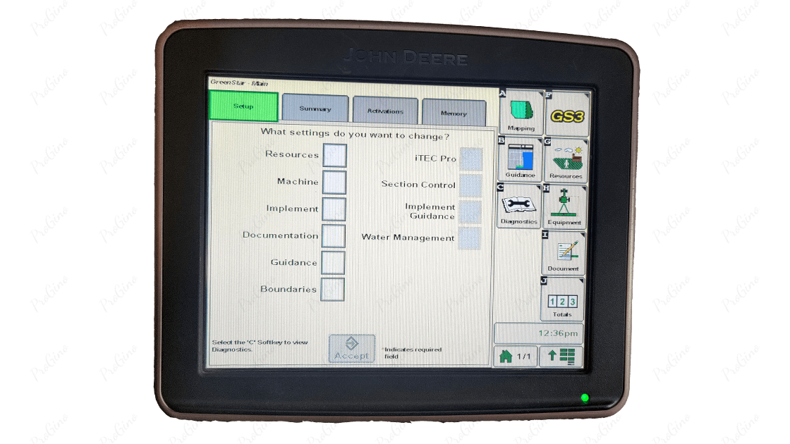 John Deere Greenstar - 3 2630 Display Basic PFA10310 unused.