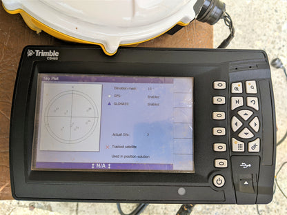 Trimble Cat GCS 900 CB460 Control Display W/ MS990 Receiver W/ 311-4862 Cable