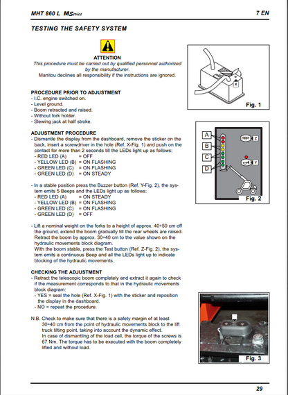 Manitou MHT 860 L Series M Perkins Engine Repair Manual