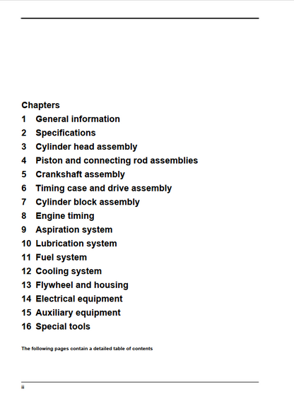 Manitou MHT 860 L Series M Perkins Engine Repair Manual