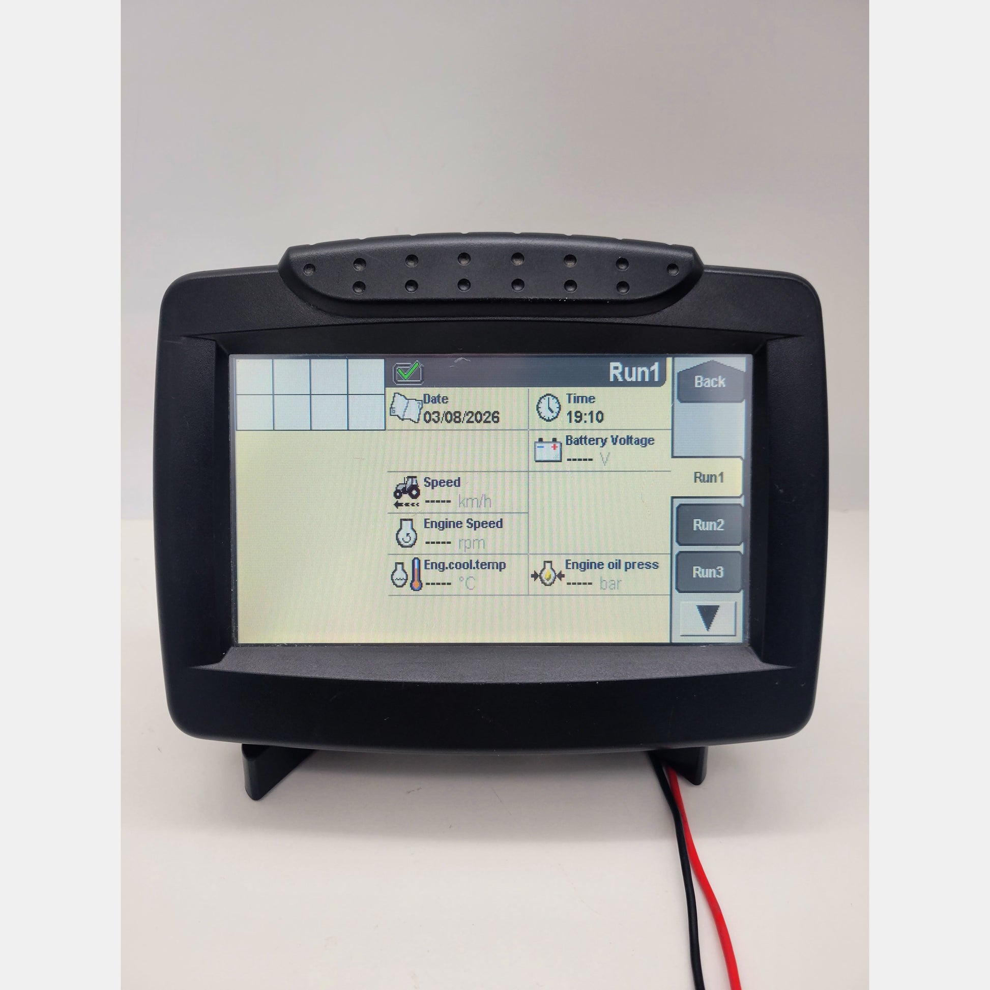 84410263 Case IH Pro 300 New Holland IntelliView III monitor front view