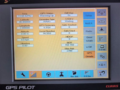 Claas GPS Pilot S3 Control Panel 1401 033.3 GPS Copilot S3 RTK Subscription