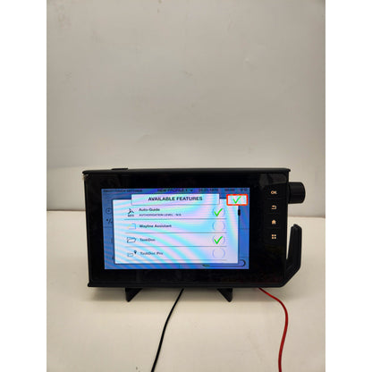 Valtra SmartTouch display menu showing Auto Guide and TaskDoc activations