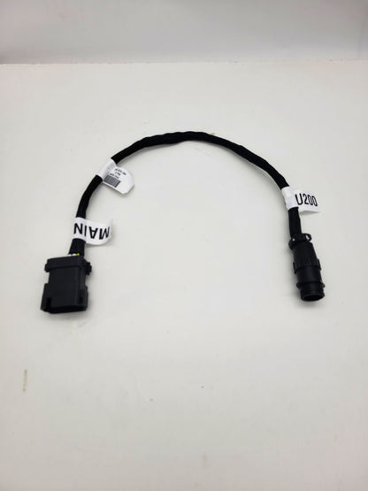 Complete view of the John Deere ATU 200 to ATU 300 steering motor adapter wiring harness.
