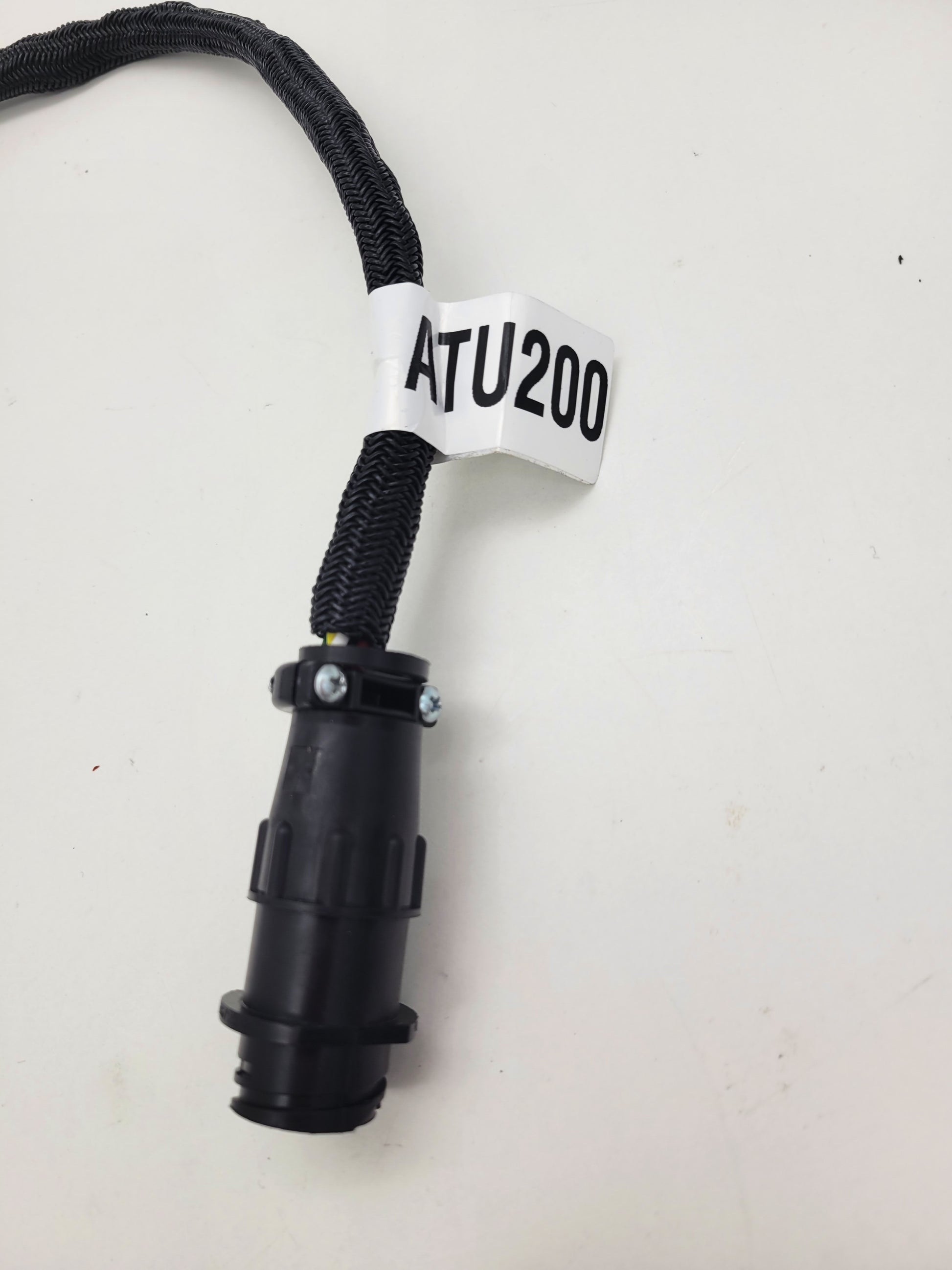Complete view of the John Deere ATU 200 to ATU 300 steering motor adapter wiring harness.
