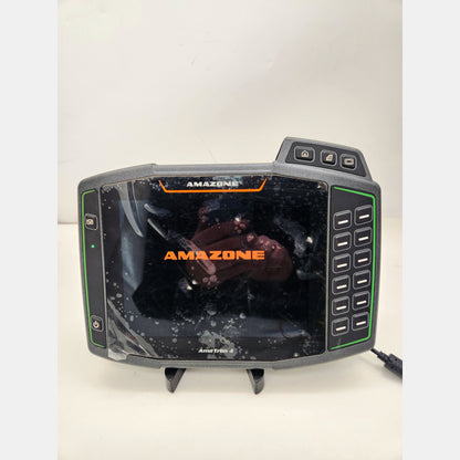 Amazone AmaTron 4 ISOBUS terminal with active GPS licenses list.