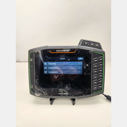 Amazone AmaTron 4 ISOBUS terminal with active GPS licenses list.