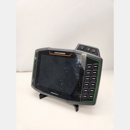 Amazone AmaTron 4 ISOBUS terminal with active GPS licenses list.