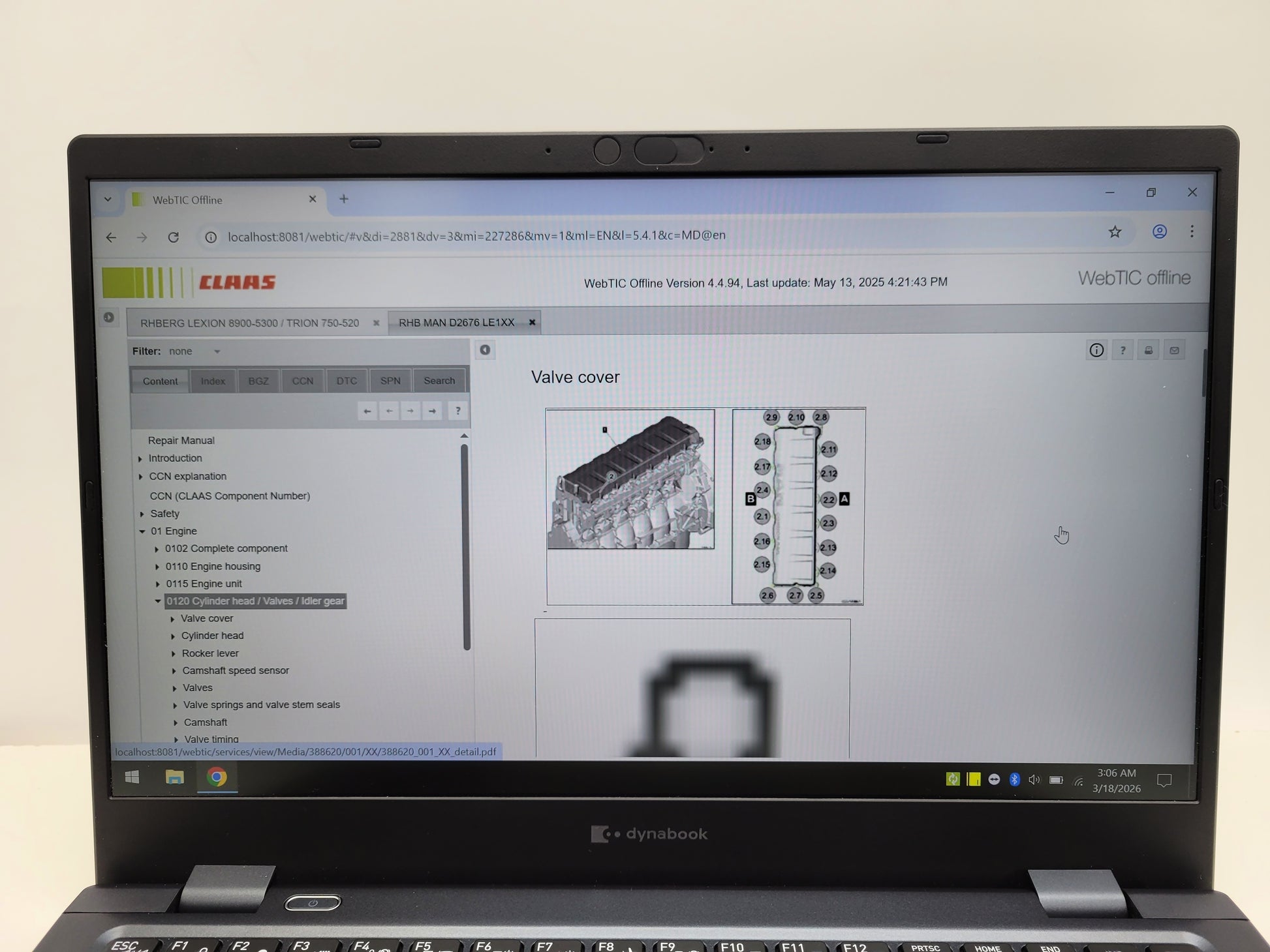 Claas Diagnostic Laptop with CDS 7.6.3 and WebTIC 2025 software