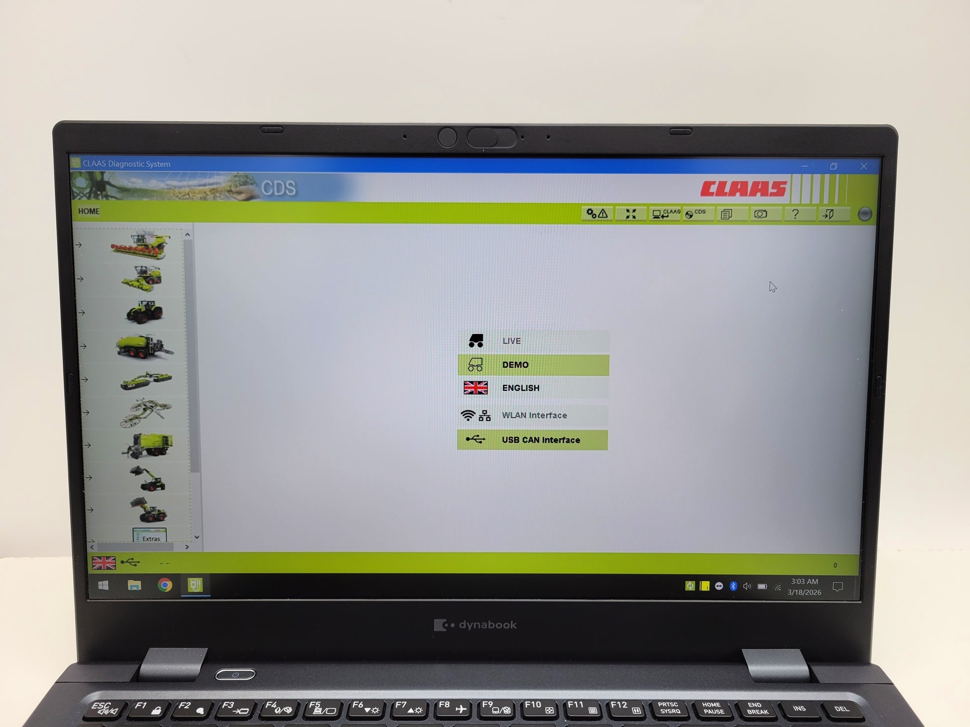 Claas Diagnostic Laptop with CDS 7.6.3 and WebTIC 2025 software