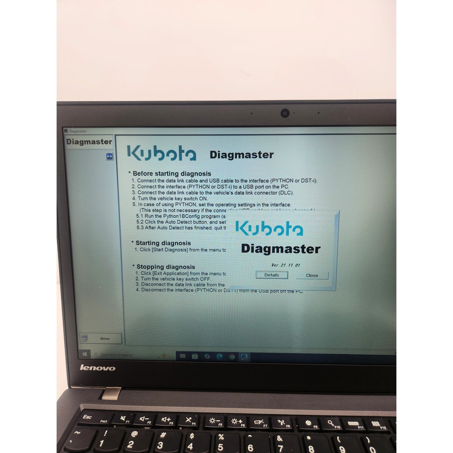 Kubota Diagnostic Diagmaster 21.11