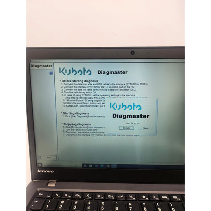 Kubota Diagnostic Diagmaster 21.11