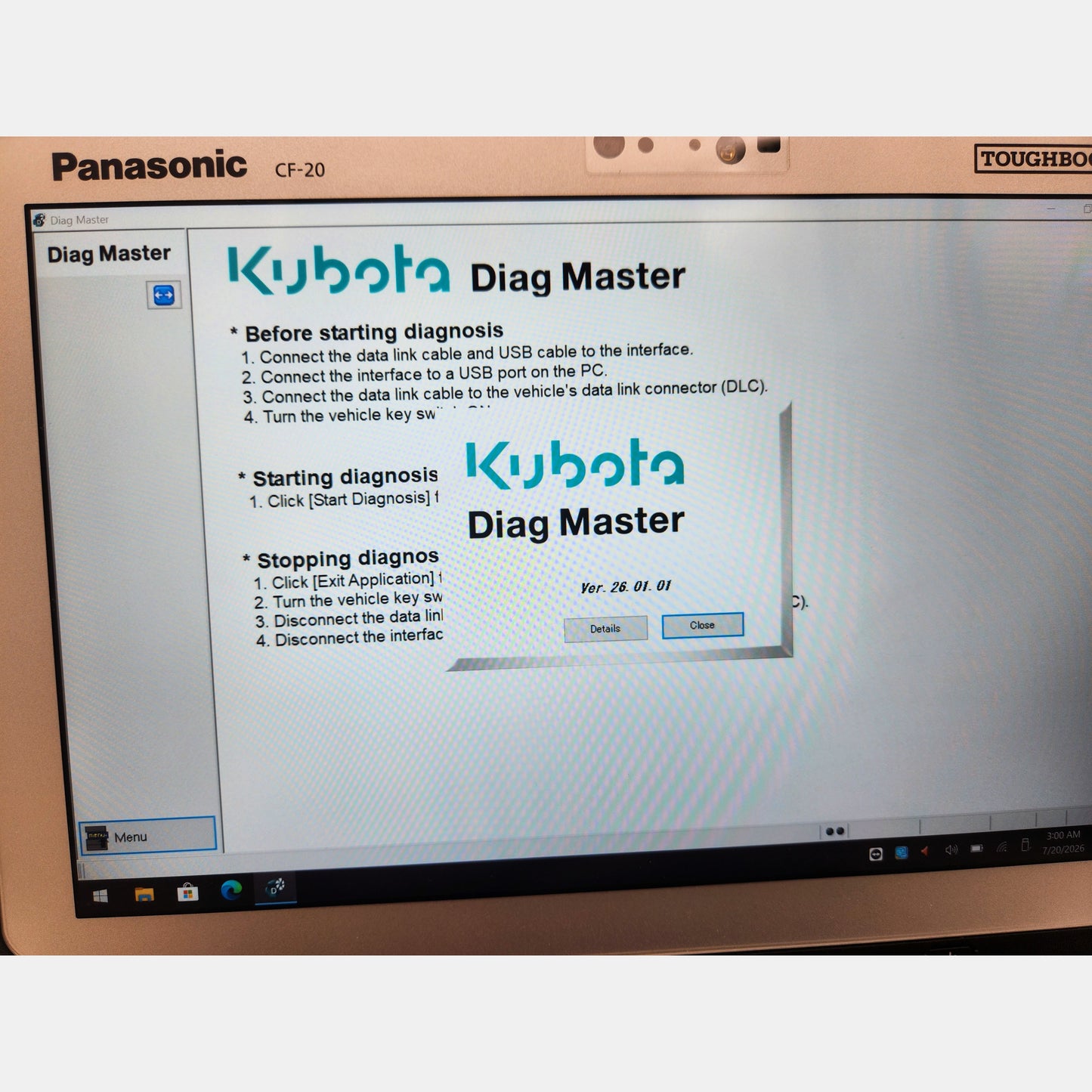 Kubota DiagMaster 26.01