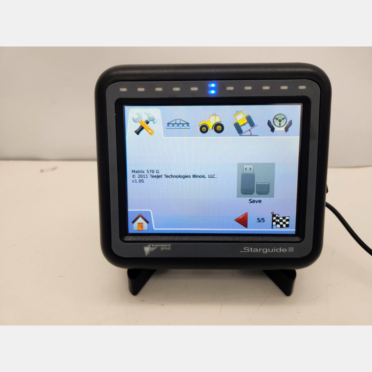 Kverneland Starguide III TeeJet Matrix Display