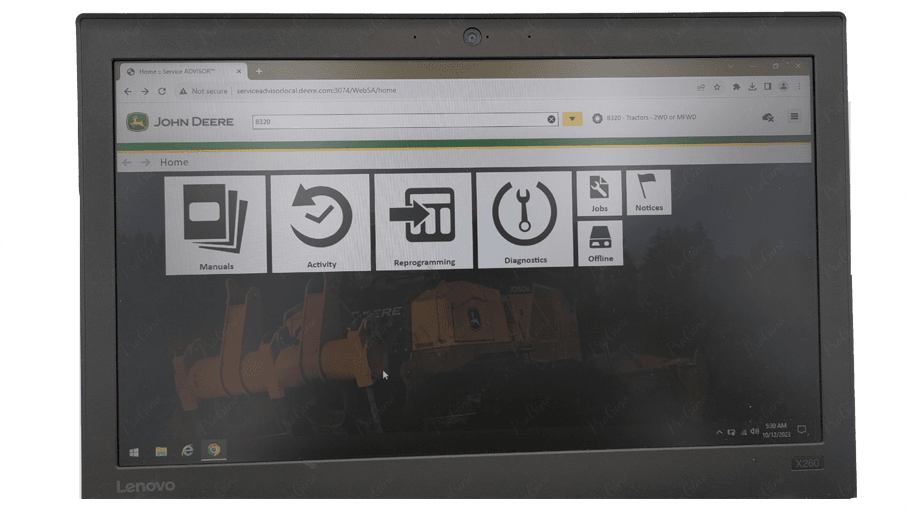 Diagnostic Laptop John Deere Service Advisor v5.3