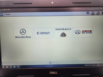 Dell Latitude diagnostic laptop running Xentry 2023