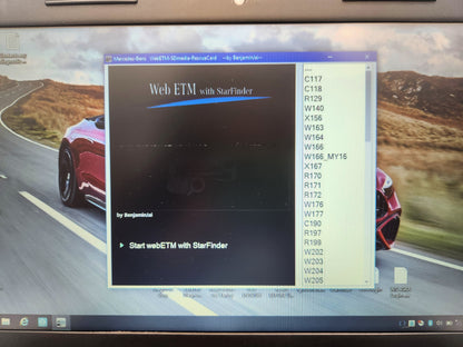 Dell Latitude diagnostic laptop running Xentry 2023