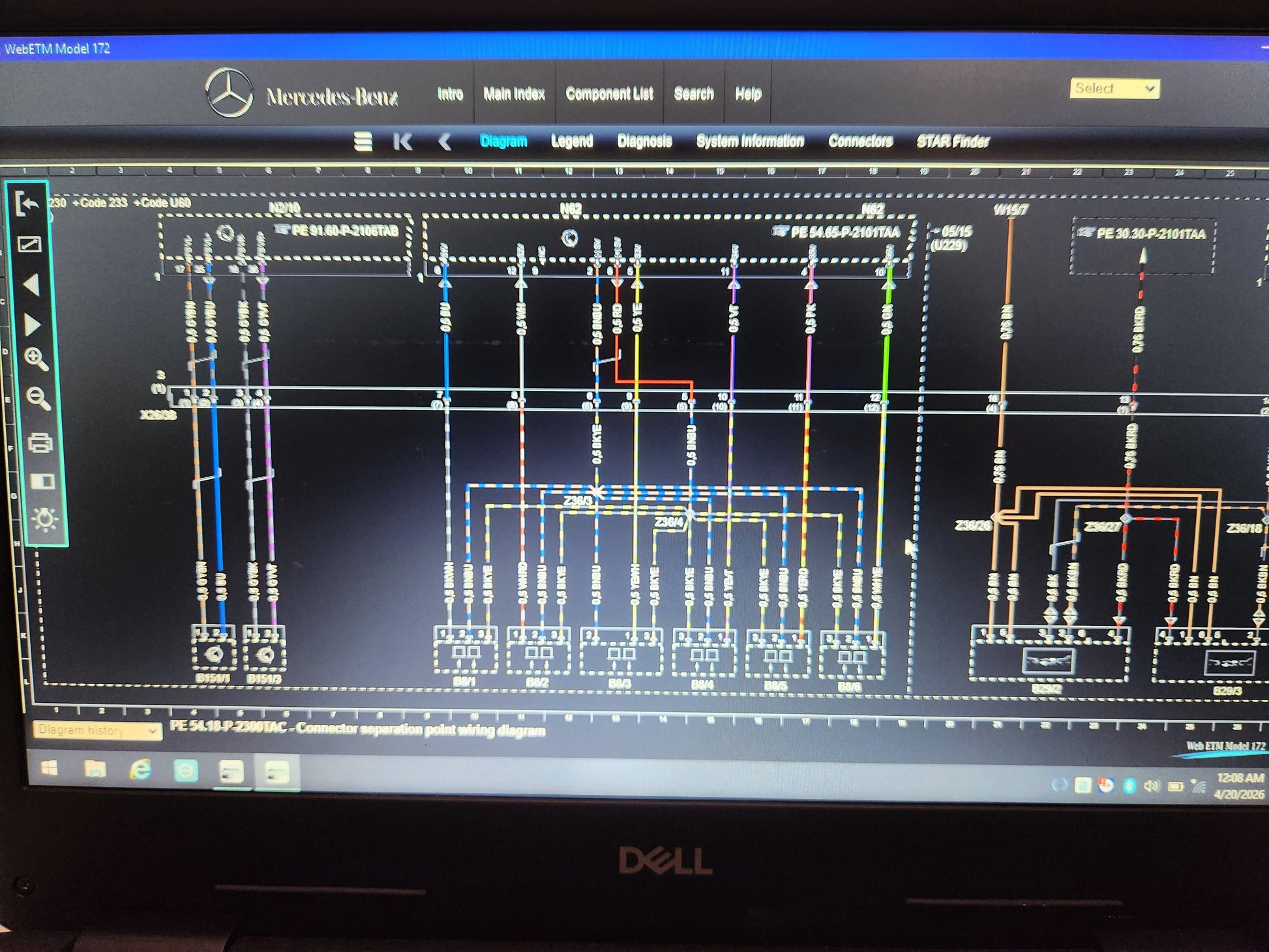 Dell Latitude diagnostic laptop running Xentry 2023